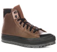 Converse Chuck Taylor All Star City Trek Waterproof Leather High-Top Shoe In Brown, Size 10 Brown 10