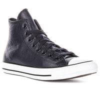 Converse Mens Chuck Taylor All Star Leather High Top, Navy, Size 9, Men Navy