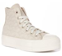 Converse A13523C Ct As Lift Platform Womens Trainer In Off White UK 3 - 8
