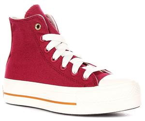 Converse A13878C Ct As Lift Hi Berryplat Womens Trainer In Magenta UK 4 - 8
