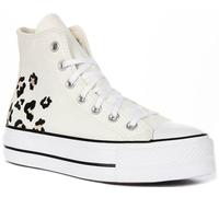 Converse A14936C Women's Ct As Lift High Coastal Dune Trainers, White Black, 6