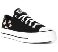Converse A14937C Ct As Lift Platform Womens Trainers In Black Gold UK 3 - 8