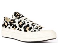 Converse A14946C Chuck 70 Low Leopard Womens Trainers In Black Beige UK 3 - 8