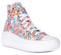 Converse A14968C Ct As Move Platform Mini Womens Trainers In Flower UK 3 - 7