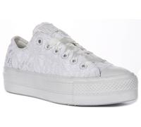 Converse A15005C Ct As Ox Crochet Star Lace Up Womens Trainer In White UK 3 - 7