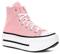 Converse A15012C Ct As Double Stack Hi Textile Womens Trainers In Pink UK 3 - 8