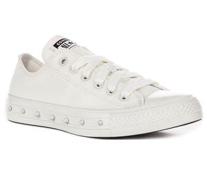 Converse A15507C Chuck Taylor All Star Spike Trainers In White UK 3 - 8