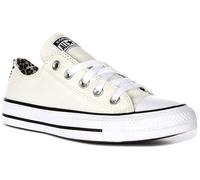 Converse A14943C Ct As Oxford Trim Leopard Womens Trainers In White UK 3 - 7