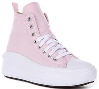 Converse A15857C All Lace Up Trainer Girl Shoes In Light Pink Junior UK 3 - 7