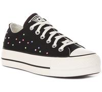 Converse A19141C Chuck Taylor Lace Up Womens Trainer In Black Multi UK 3 - 8