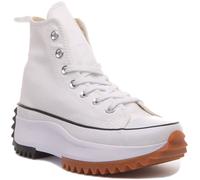 Converse Run Star Hike Platform Trainers White Black Gum - 6.5 UK