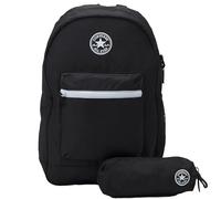 Converse All Star Backpack, Black, School, Travel, Hiking, with Case Included, 100% Polyester, Black/White