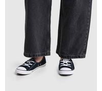 Converse All Star Ballet Lace Slip Trainers in Black UK 4
