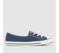 Converse All Star Ballet Lace Slip Trainers in Navy UK 8 (EU 42 1/2)