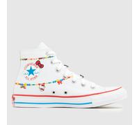 Converse All Star Hi Hello Kitty Charms Trainers in White Multi UK 8 (EU 41½)