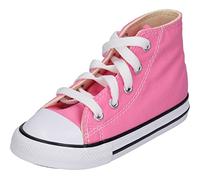 Converse All Star Hi Infant Canvas Trainers Pink Canvas - 3 Infant UK