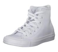 Converse All Star Hi Leather White Mono - 10 UK