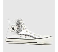 Converse All Star Hi Trainers in Silver UK 7 (EU 40)