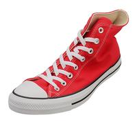 Converse All Star Hi Unisex Fashion Trainers in Red White - 10 UK