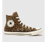 Converse All Star Hi Winterluxe Leopard Trainers in Print UK 3 (EU 35)