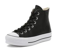 Converse Shoes (High-top Trainers) CHUCK TAYLOR ALL STAR LIFT CLEAN LEATHER HI in Black 3.5