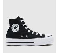 Converse All Star Lift Hi Trainers in Black UK 8