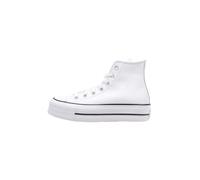 Converse Shoes (High-top Trainers) CHUCK TAYLOR ALL STAR LIFT CLEAN LEATHER HI in White 4