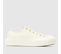 Converse Shoes (Trainers) CHUCK TAYLOR ALL STAR LIFT PLATFORM GOLD in White 3.5