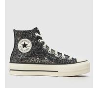 Converse Shoes (High-top Trainers) CHUCK TAYLOR ALL STAR LIFT PLATFORM GLITTER in Black 4.5