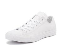 Converse All Star Low Leather Trainers White Mono Leather - 5 UK