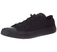 Converse All Star Low Trainers Black Mono Canvas - 4 UK