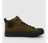 Converse Mens Chuck Taylor All Star Malden Street Mid-Top Boot, Green, Size 10, Men Green