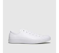Converse Shoes (Trainers) ALL STAR MONOCHROME CUIR OX in White 4.5