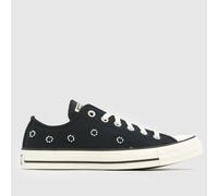 Converse All Star Ox Beads Trainers in Black & White UK 3 (EU 35)