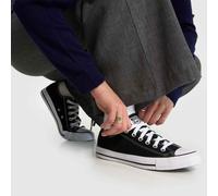 Converse Unisex Ox Trainers, Black/White, Size 6, Men Black/White