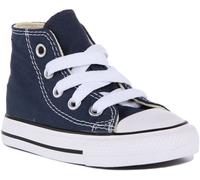 Converse Ashi Core Infants Lace Up High Unisex Trainers In Navy Size UK 3 - 10