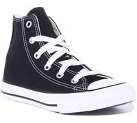 Converse All Star Junior Black Hi Trainers UK 10 Infant Black