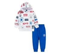 Converse Baby Boys Logo All-Over Print Top & Bottom Set - Blue/White - Blue/White - 18 Months
