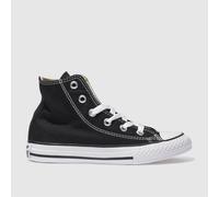 Converse Black All Star Hi Junior Trainers UK 2 (EU 34)