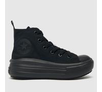 Converse Black All Star Move Hi Junior Trainers UK 12 (EU 30)