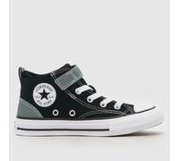 Converse Black & Grey All Star Malden Street Boys Junior Trainers UK 1 (EU 33)