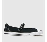 Converse black & white dainty mary jane Girls Junior trainers UK 11 (EU 28½)