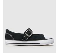 Converse Black & White Dainty Mary Jane Girls Toddler Trainers UK 2 (EU 18)