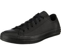 Converse Unisex Kids’ Chuck Taylor Ct As Ox Leather Fitness Shoes, Black (Black Mono 001), 4 UK (36.5 EU)