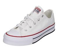 Converse Chuck Taylor All Star Eva Lift Platform Canvas Low-Top Shoe For Kids In White, Size 3 White 3
