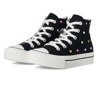 Converse Boys Chuck Taylor All Star Eva Lift (Little Kid) Platform, Black Vintage White Egret, 10 UK Child