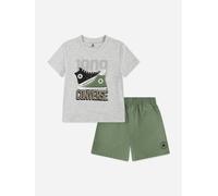 Converse Boys Retro Remix T-Shirt and Shorts Set in Green - Green - 2 - 3 Yrs