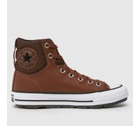 Converse Brown & Black All Star Berkshire Boys Youth Trainers UK 4 (EU 37)