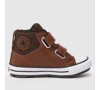 Converse Brown & Black All Star Berkshire V Boys Toddler Trainers UK 4 (EU 20)