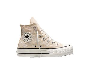 Converse - Canvas wedge sneakers - Chuck Taylor All Star Lift Natural Ivory/Egret/Black for Women - Size 5,5 UK - Beige Beige 5.5 UK